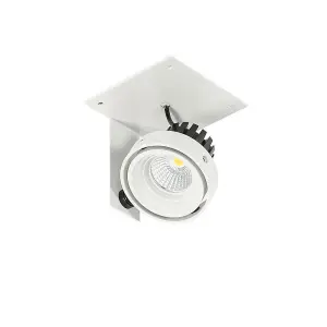 Luminosa Modern Technical LED Recessed Ceiling White, Black, Cool White 4000K 980lm