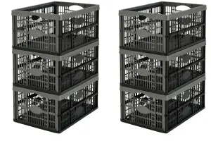 32L Collapsible Plastic Foldable Crates - 6