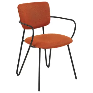 Set of 2 Dining Chairs ELKO Orange