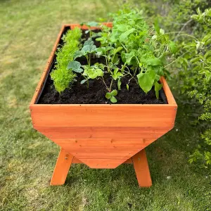 Veg-Trough Large Wooden Raised Vegetable Bed Planter