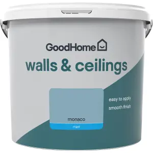 GoodHome Walls & ceilings Monaco Matt Emulsion paint, 5L