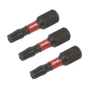 Sealey TRX-Star T25 Impact Power Tool Bits Forged From S2 Steel 25mm 3pc AK8218