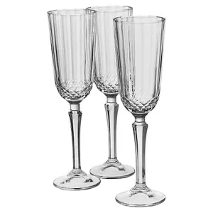 Queensway Home & Dining 125ml 12 Pcs Champagne Flutes Clear Glasses Sets Prosecco Glass