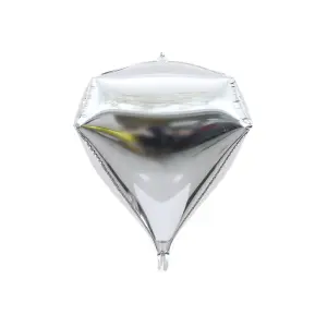 Realmax Diamond 4D Balloon Silver (One Size)