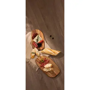 Interiors by Premier Versatile Set Of 2 Serving And Chopping Board, Stylish Chopping Board , Sustainable Kitchen Cutting Board