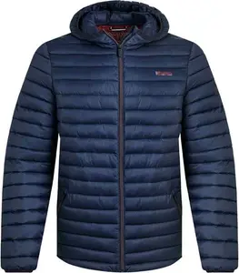 Men's Flete Lightweight Showerproof Padded Jacket Navy - Large - Weird Fish