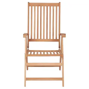 Berkfield Reclining Garden Chairs 6 pcs Solid Teak Wood