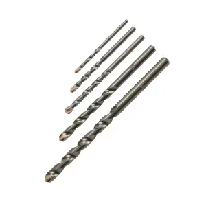 Erbauer 5 piece Round Masonry Drill bit set