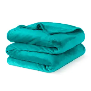 LIVIVO Super Soft Flannel Fleece Blanket - Double Bed & Couch Throw