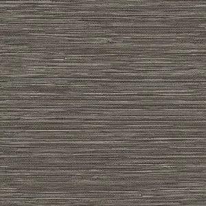 Galerie Shades of Colour Dark Brown Grasscloth Style Wallpaper