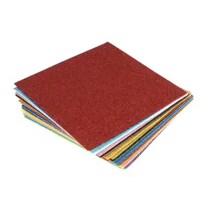 G/FELT PK 150X150MM - Felt: Acrylic: 15 x 15cm: Glitter: Assorted Colours: 20 Pieces - Trimits