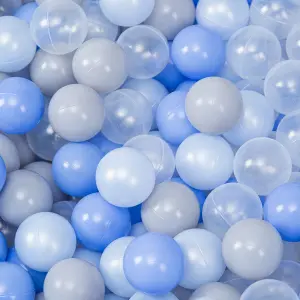 simpa Soft Foam Ball Pit with 200 Balls. Blue 90cm x 30cm