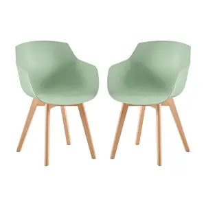 Makenzie Dining Chair (Set of 2) Green