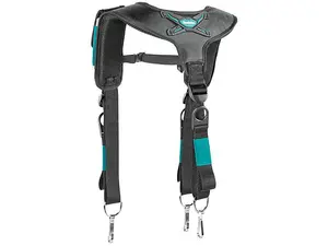 Makita Ultimate Tool Belt 3 Pouch Holster Set Heavyweight Braces + Strap System