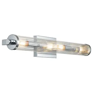 Luminosa Kichler Azores Bathroom Wall Lamp Polished Chrome, IP44