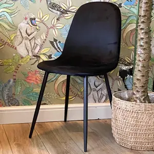 Fabela Upholstered Dining Chairs Black