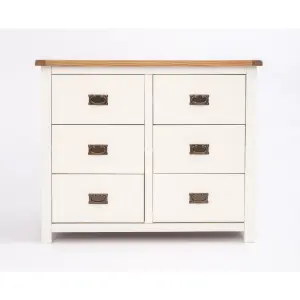 Lovere 6 Drawer Chest of Drawers Bras Drop Handle