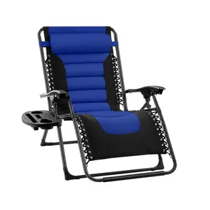 Extra Wide Luxury Gravity Garden Sun Lounger / Relaxer Chair