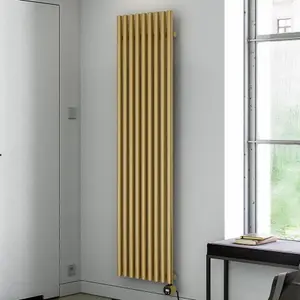 Terma 230V 1kW Brass Smart Vertical Oil-filled radiator