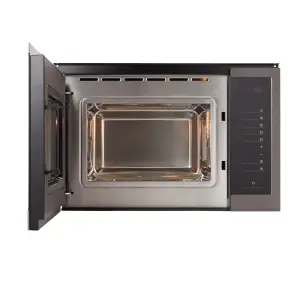 GoodHome Bamia GHMO25UK 25L Built-in Microwave - Brushed black