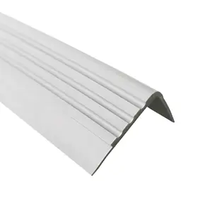 Stair anti slip nosing rubber angle step edge PVC RM 150cm gray