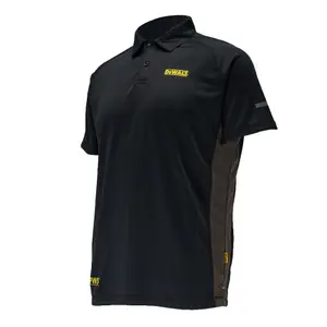 DeWalt Rutland Black Polo shirt Large