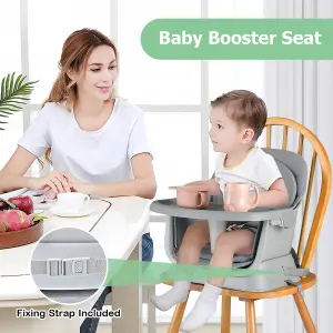 Costway 6-in-1 Baby High Chair Infant Feeding Chair Kids Stool w/Removable Tray & Cushion