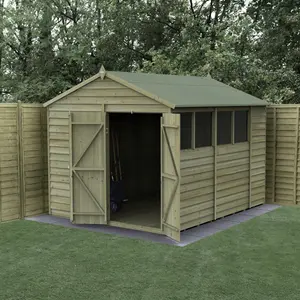 4LIFE Apex Shed 8x10 - Double Door - 4 Window