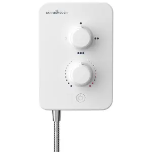 Gainsborough Slim Mono white electric shower 8.5kw