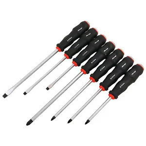 7pc Pound Thru Screwdriver Set, Magnetic Tip, Pozi & Slotted (Neilsen CT4724)