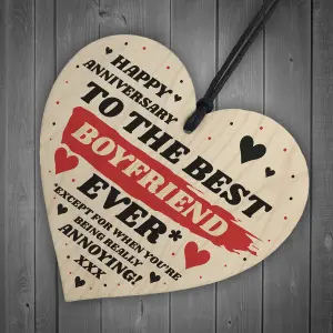 Funny Joke Anniversary Gift For Best Boyfriend Rude Gift For Him Humour Heart