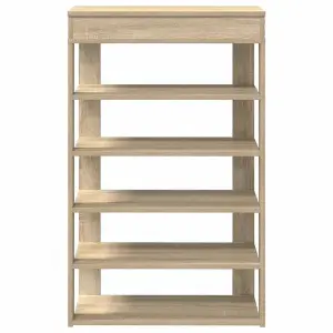 Berkfield Shoe Rack Sonoma Oak 60x30x98 cm Engineered Wood