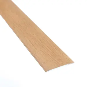 Self-adhesive wood effect aluminium door floor bar edge trim threshold profile  930mm x 35mm a08 light oak