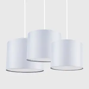 ValueLights Torbery Grey Ceiling Pendant Shade and B22 GLS LED 10W Warm White 3000K Bulb