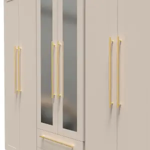 Helmsley Tall 6 Door 2 Drawer 2 Mirror Wardrobe in Kashmir Matt (Ready Assembled)