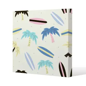 Surf Boards & Palm Trees (Canvas Print) / 61 x 61 x 4cm