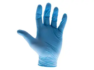 Large Blue Nitrile Disposable Gloves - 100 Count for Maximum Protection