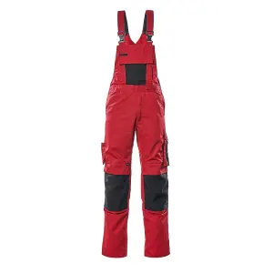 Mascot Unique Augsburg Bib & Brace - Red/Black   (32.5) (Leg Length - Short)