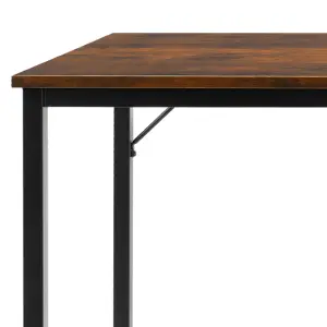 Desk Jenkins - computer, writing, study table - Industrial wood dark, rustic