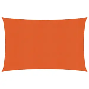 Berkfield Sunshade Sail 160 g/m2 Orange 2.5x3.5 m HDPE