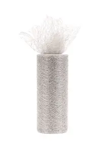 MESH TULLE 10MX15CM - Trim: Mesh Tulle: 10m x 15cm: Grey - Occasions -- Bulk