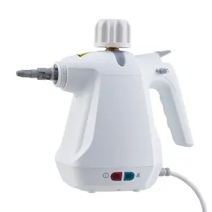 1000W White Corded Handheld Steam Cleaner Use on Kitchen,Bathroom Tiles