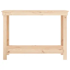 Berkfield Work Bench 110x50x80 cm Solid Wood Pine