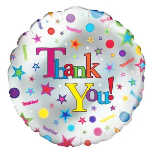 Oaktree Star Thank You Foil Balloon Multicoloured (One Size)