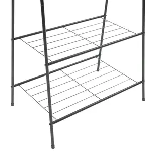 Caples Steel Clothes Rack Black