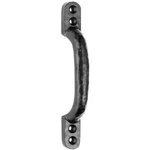 Forged Iron Hotbed Pull Handle 152 x 18mm Black Antique Door Handle