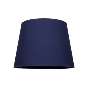 Traditional Linen Fabric Drum Shade for Pendant & Lampshade Navy / 13cm H x 20cm W x 20cm D 