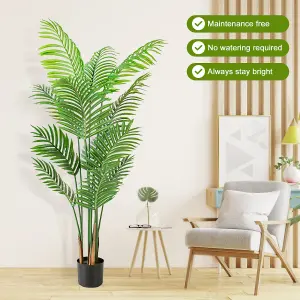 Artificial Tropical Palm Tree for Indoor Outdoor Decoration-1.4m