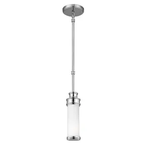 Elstead Payne 1 Light Mini Ceiling Pendant Light Polished Chrome IP44, G9