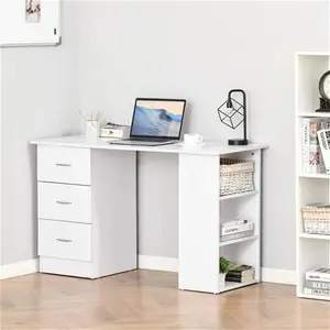 Computer Desk Zipcode Design Colour: White